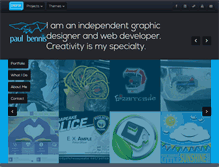 Tablet Screenshot of paulbennis.com